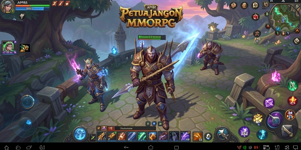 Screenshot utama API88 menampilkan pertarungan seru dalam dunia MMORPG.