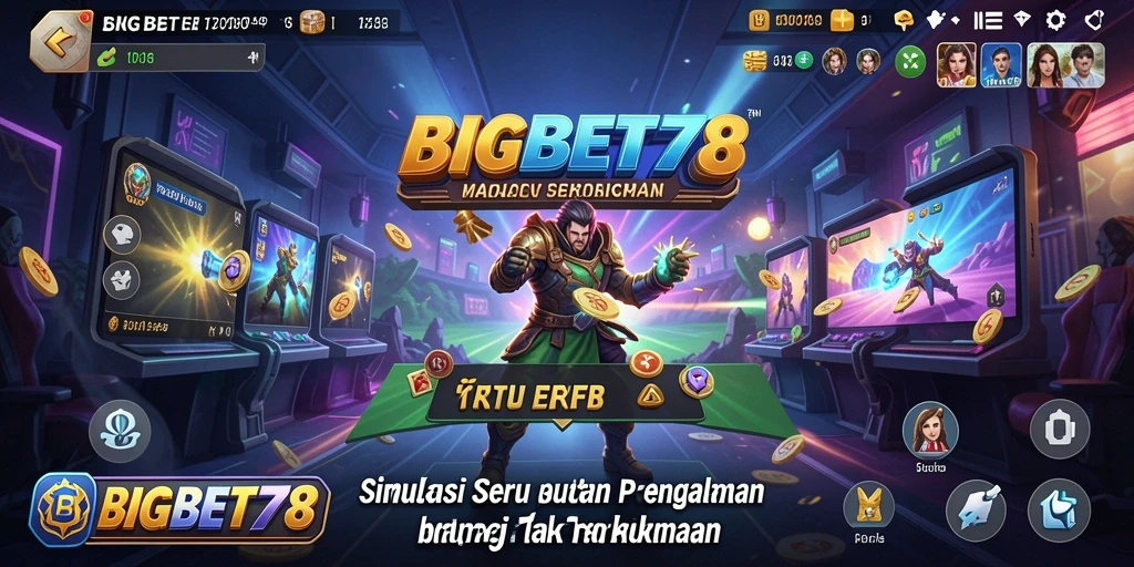 Screenshot gameplay menunjukkan interaksi dinamis dalam BIGBET78.