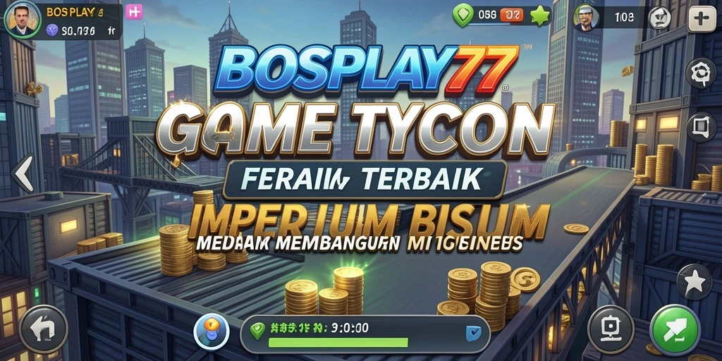 Tampilan screenshot gameplay <strong>BOSPLAY77</strong> menampilkan tindakan pengelolaan bisnis yang menarik.