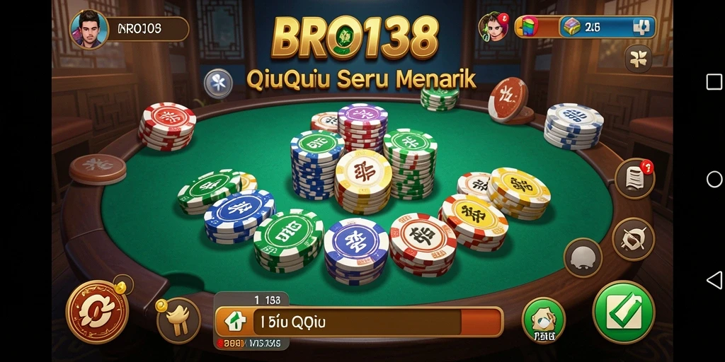 Screenshot BRO138 menampilkan gameplay QiuQiu yang seru dan interaktif.