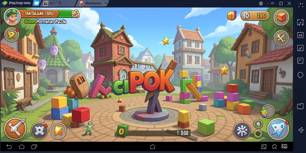 Screenshot gameplay CIPOK menampilkan berbagai teka-teki yang menantang.