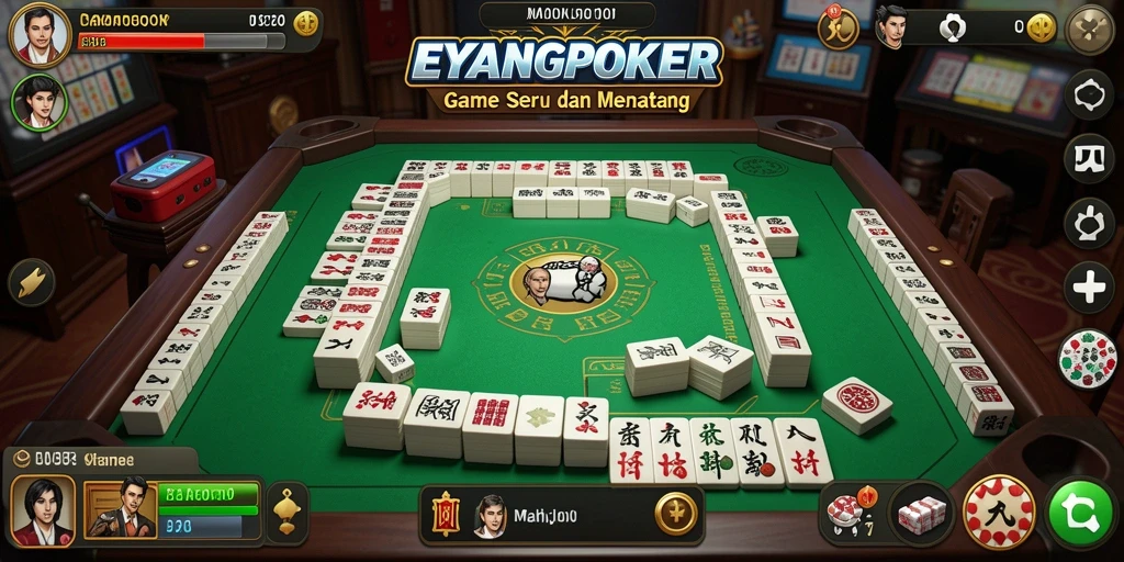Tampilan gameplay Mahjong yang menarik dan memikat hati.