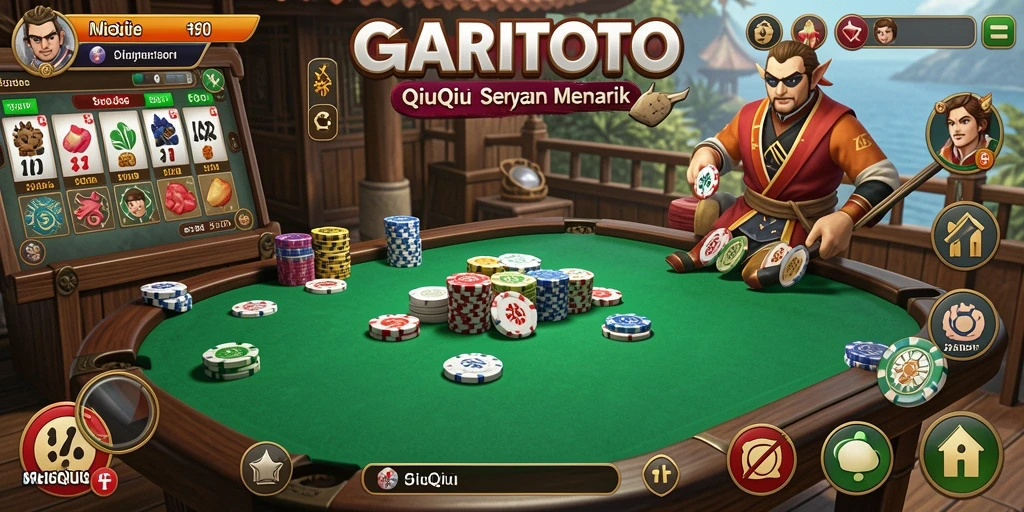 Tampilan gameplay QiuQiu yang seru dan interaktif di GARITOTO.