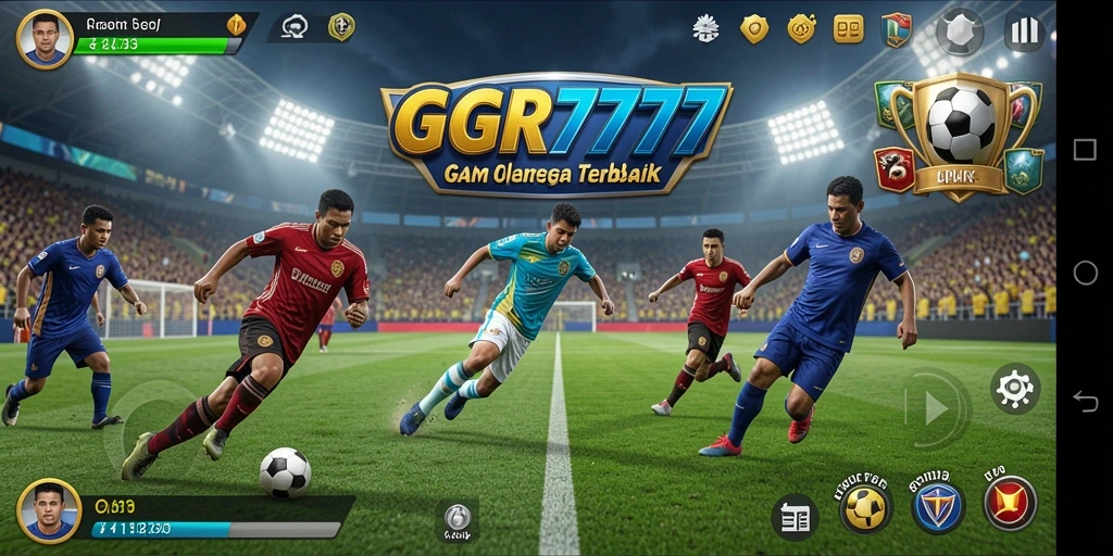 Screenshot GGR7777 menunjukkan gameplay seru dalam pertandingan olahraga.