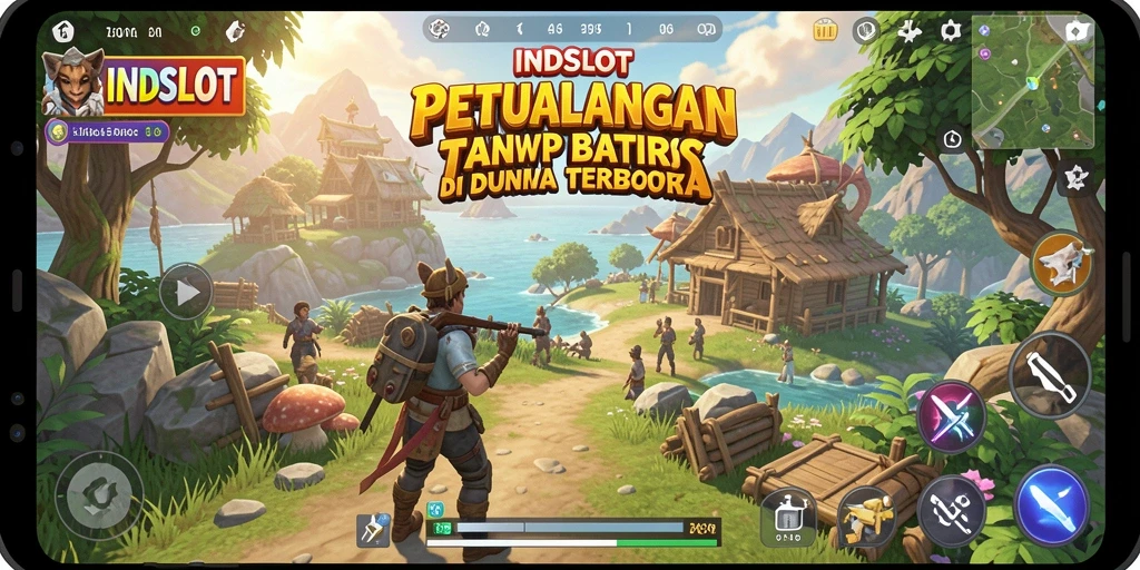 Tampilan gameplay Open World yang menakjubkan di INDSLOT.