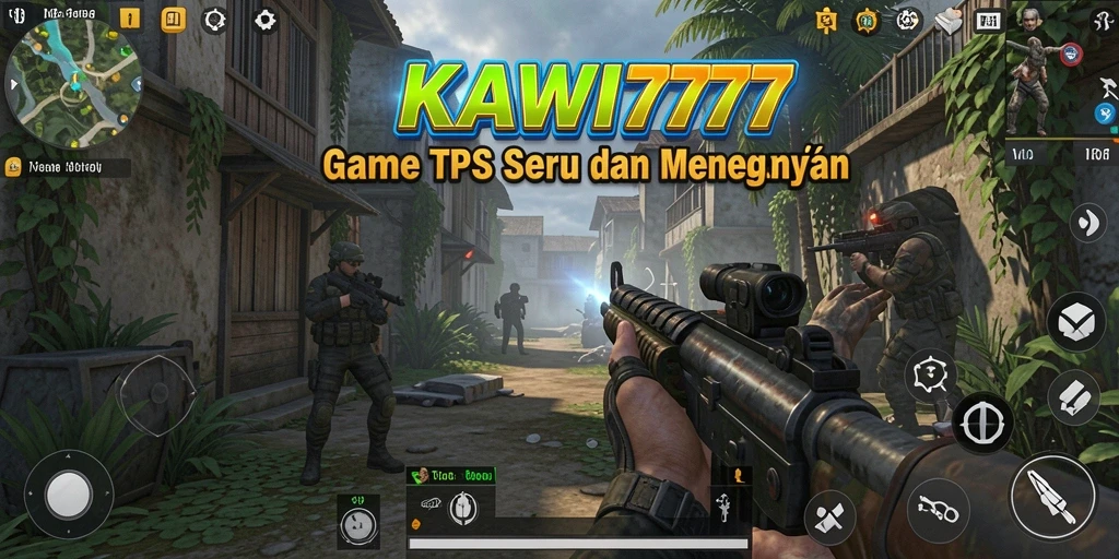 Screenshot KAWI777 menampilkan aksi gameplay TPS yang seru dan menegangkan.