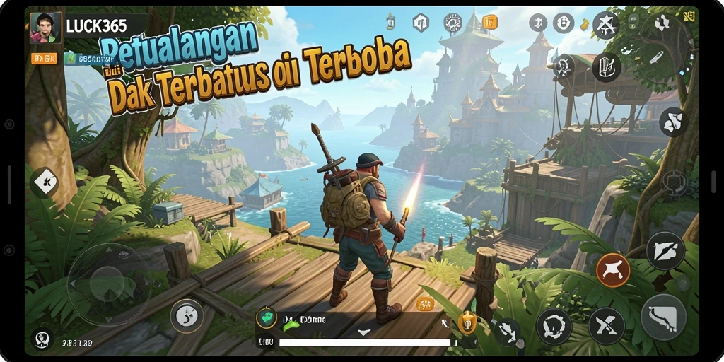 Gambar gameplay LUCK365 menunjukkan petualangan seru di dunia terbuka.