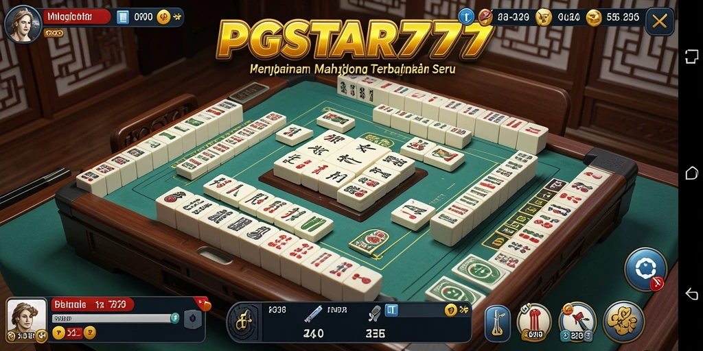 Tampilan screenshot PGSTAR777 menampilkan gameplay Mahjong yang seru dan menantang.