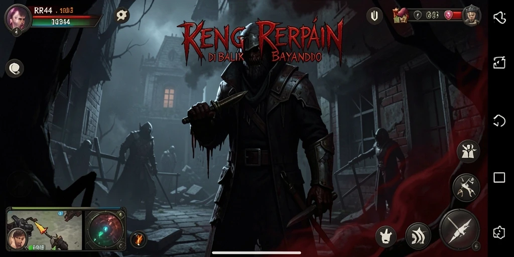 Screenshot gameplay mencekam dari RR44 yang menunjukkan suasana Horror.