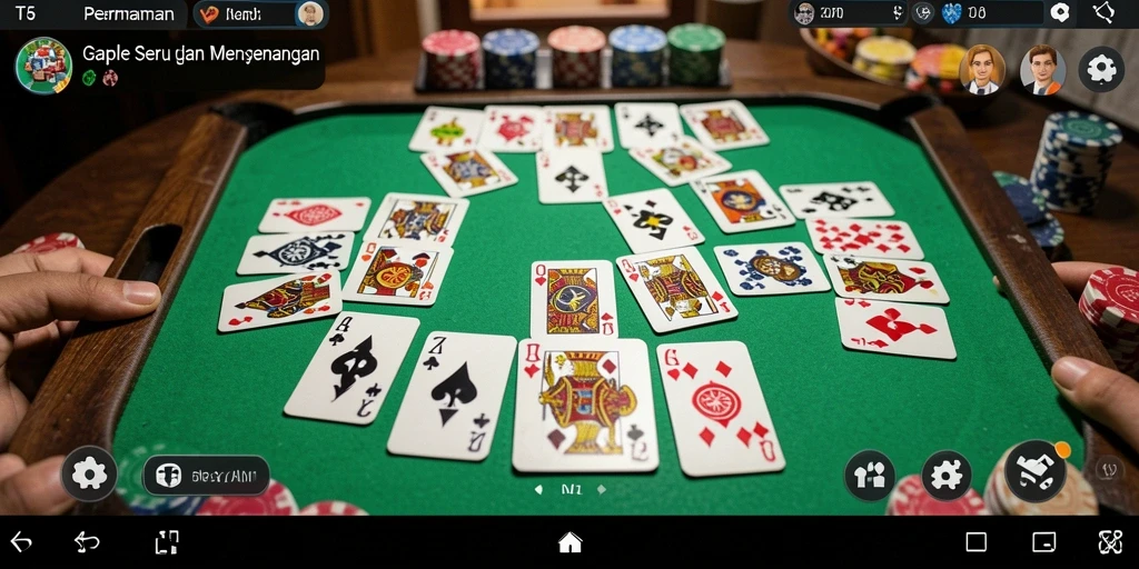 Gameplay seru T6 saat bermain Gaple bersama teman.