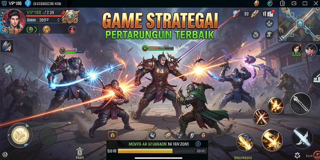 Screenshot gameplay VIP188 dengan strategi menyerang yang menegangkan.
